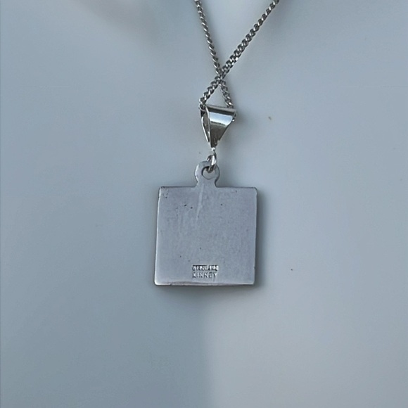 Sterling Silver Vintage Edina Logo Charm / Pendant - Kinney - Picture 3 of 7